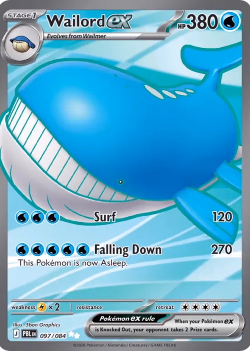 Wailord ex — Pitch Black #97