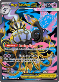 Mega Chandelure ex — Pitch Black #99