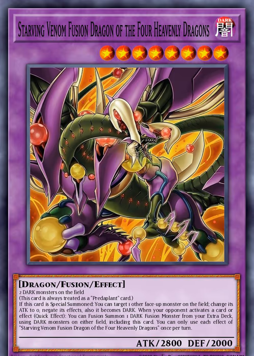 Starving Venom Fusion Dragon of the Four Heavenly Dragons — Magnificent Maestros #EN013