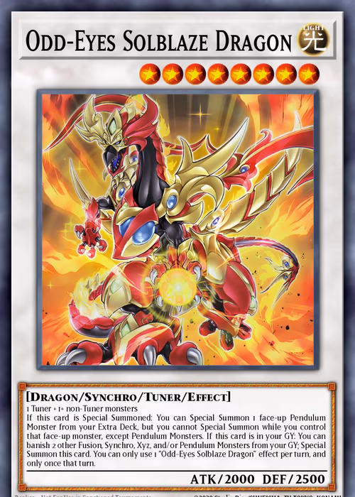 Odd-Eyes Solblaze Dragon — Legendary Arc-V Decks #ENO26