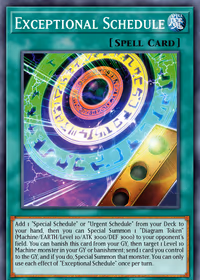 Exceptional Schedule — Blazing Dominion #EN054