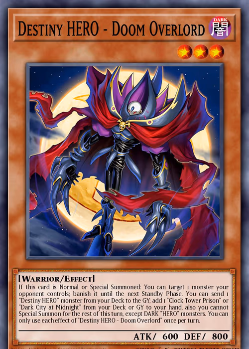 Destiny HERO - Doom Overlord — Beyond the Brave #EN022