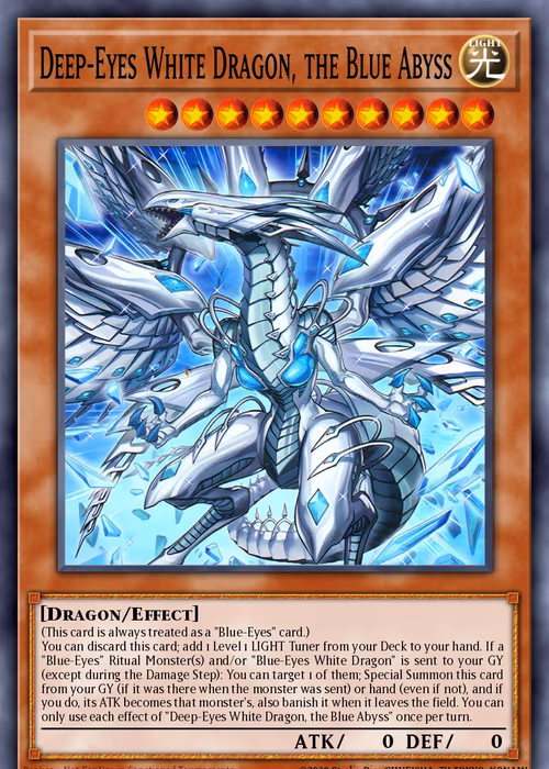 Deep-Eyes White Dragon, the Blue Abyss — Magnificent Maestros #EN002