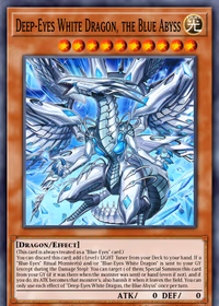 Deep-Eyes White Dragon, the Blue Abyss