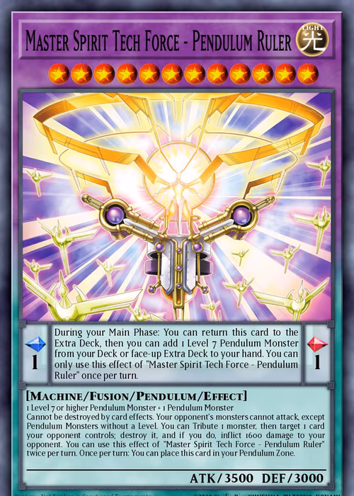 Master Spirit Tech Force - Pendulum Ruler — Magnificent Monsters #EN027